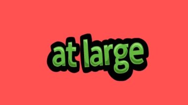 LARGE 'de yazılmış kırmızı ekran animasyon videosu