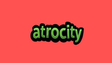 ATROCITY yazan kırmızı ekran animasyon videosu