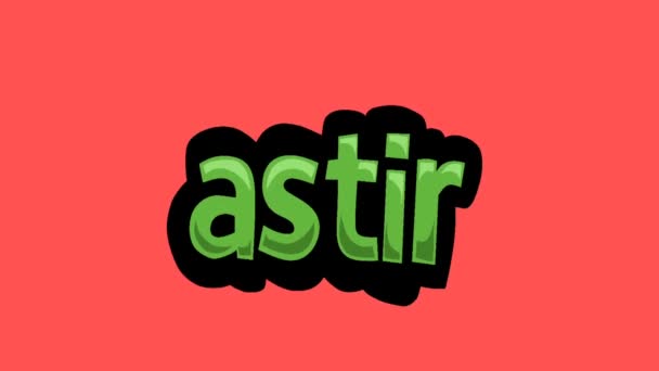 赤い画面のアニメーションビデオ Astir — ストック動画