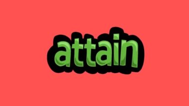 ATTAIN yazılan kırmızı ekran animasyon videosu