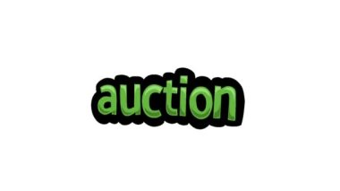 Beyaz ekran animasyon videosu açık artırma