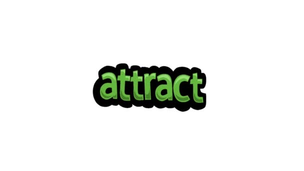 White Screen Animation Video Written Attract — Wideo stockowe