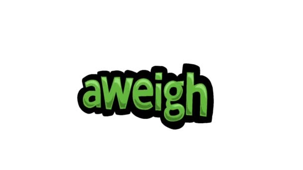 ホワイトスクリーンアニメーションビデオ Aweight — ストック動画