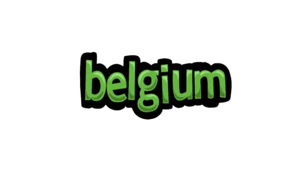 Animationsvideo Mit Weißem Bildschirm Aus Belgien — Stockvideo