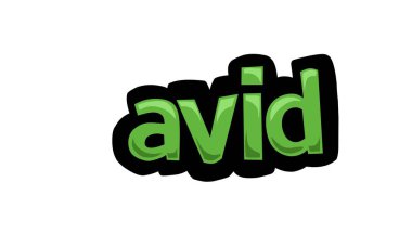 White screen animation video written AVID very cool and very simple