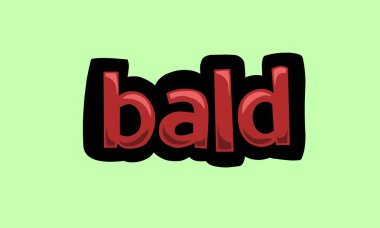 Green screen animation video written bald very cool and very simple