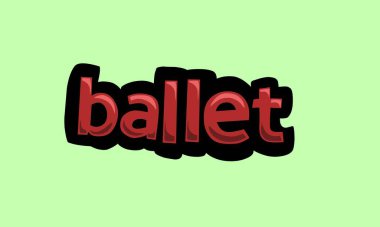 Green screen animation video written ballet very cool and very simple