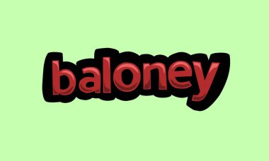 Green screen animation video written baloney very cool and very simple