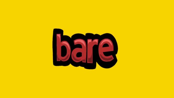 黄色の画面のアニメーションビデオ Bare — ストック動画