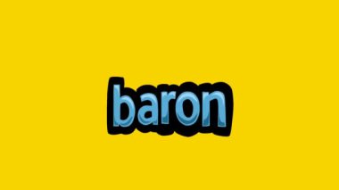 Sarı ekran animasyon videosu BarON yazıldı