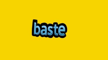 Sarı Ekran Canlandırma Videosu Yazıldı BASTE