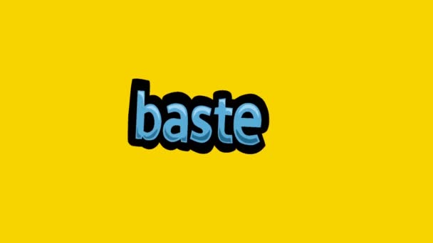 Baste 옐로우 스크린 애니메이션 비디오 — 비디오