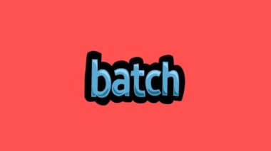 BATCH yazılı kırmızı ekran animasyon videosu