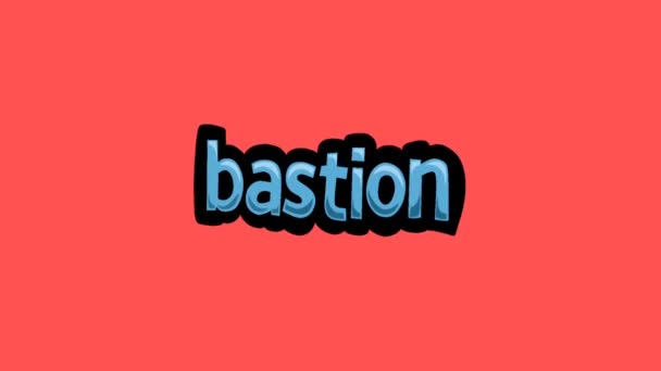 红屏动画视频编写的Bastion — 图库视频影像