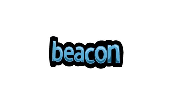 Schermo Bianco Animazione Video Scritto Beacon — Video Stock