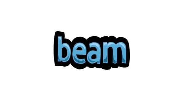 Schermo Bianco Animazione Video Scritto Beam — Video Stock