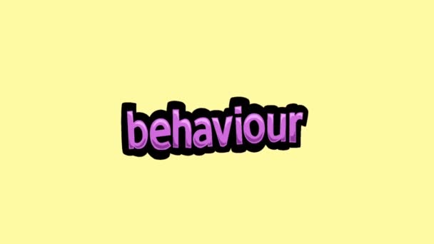 Yellow Screen Animation Video Written Behaviour — Stock Video