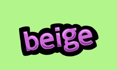 beige writing vector design on a green background very simple and very cool