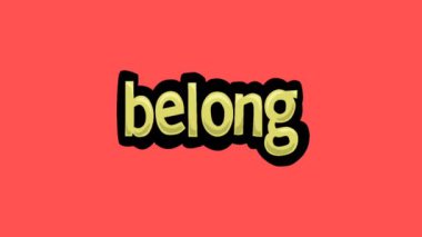 BELONG tarafından yazılan kırmızı ekran animasyon videosu