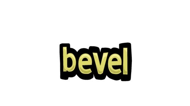 白い画面のアニメーションビデオ Bevel — ストック動画