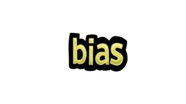 BIAS yazılan beyaz ekran animasyon videosu