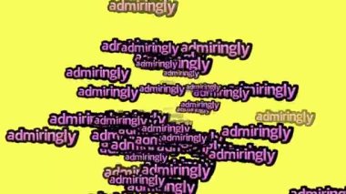Sarı arka planda ADMIRGLY sözleriyle dağılmış animasyon videosu