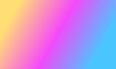 Basit pembe, mavi ve sarı gradyan renk çizimi arka planı tasarla.