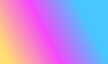 Basit pembe, mavi ve sarı gradyan renk çizimi arka planı tasarla.