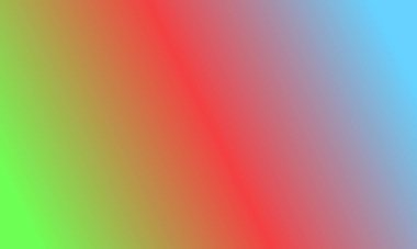 Basit mavi, yeşil ve kırmızı gradyan renk çizimi arkaplanı tasarla