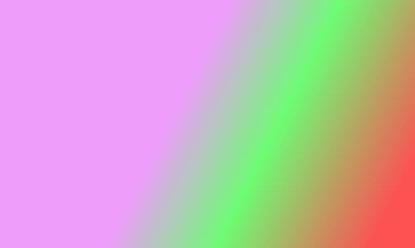 Basit pembe, kırmızı ve yeşil gradyan renk çizimi arka planı tasarla.