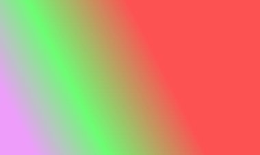 Basit pembe, kırmızı ve yeşil gradyan renk çizimi arka planı tasarla.