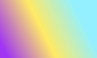 Basit mavi, mor ve sarı gradyan renk çizimi arka planı tasarla.