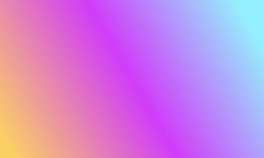 Basit mavi, mor ve sarı gradyan renk çizimi arka planı tasarla.