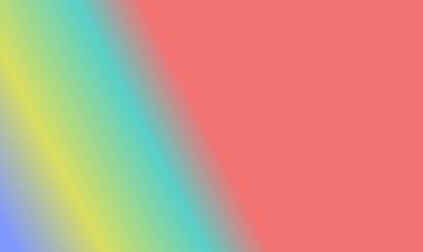 Basit Cyan tasarımı, kırmızı, sarı ve mavi gradyan renk çizimi çok havalı