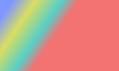 Basit Cyan tasarımı, kırmızı, sarı ve mavi gradyan renk çizimi çok havalı