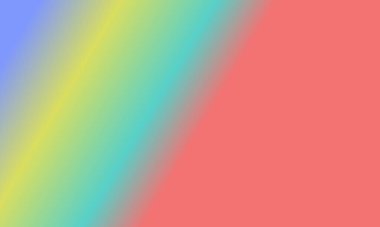 Basit Cyan tasarımı, kırmızı, sarı ve mavi gradyan renk çizimi çok havalı