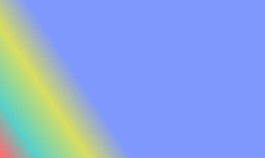 Basit Cyan tasarımı, kırmızı, sarı ve mavi gradyan renk çizimi çok havalı