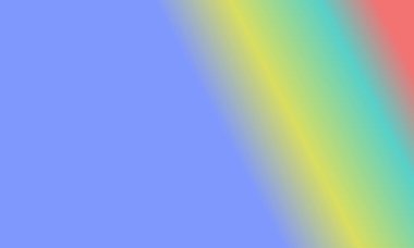 Basit Cyan tasarımı, kırmızı, sarı ve mavi gradyan renk çizimi çok havalı