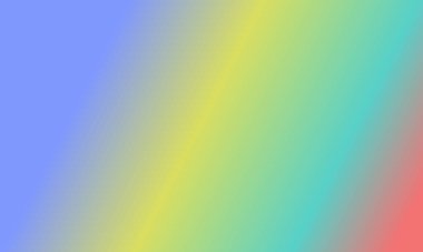 Basit Cyan tasarımı, kırmızı, sarı ve mavi gradyan renk çizimi çok havalı