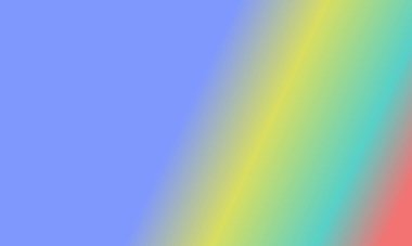 Basit Cyan tasarımı, kırmızı, sarı ve mavi gradyan renk çizimi çok havalı