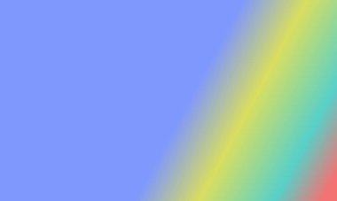 Basit Cyan tasarımı, kırmızı, sarı ve mavi gradyan renk çizimi çok havalı