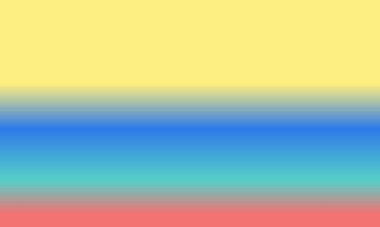 Basit Cyan tasarımı, kırmızı, sarı ve mavi gradyan renk çizimi çok havalı