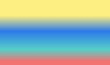 Basit Cyan tasarımı, kırmızı, sarı ve mavi gradyan renk çizimi çok havalı