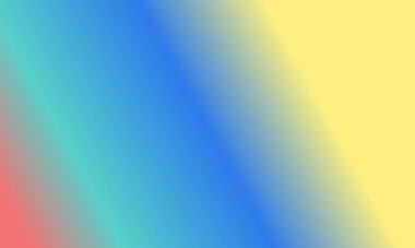 Basit Cyan tasarımı, kırmızı, sarı ve mavi gradyan renk çizimi çok havalı