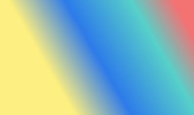 Basit Cyan tasarımı, kırmızı, sarı ve mavi gradyan renk çizimi çok havalı