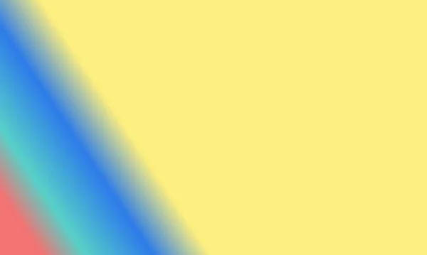 设计简单的青色 黄色和蓝色渐变画图背景非常酷 — 图库照片