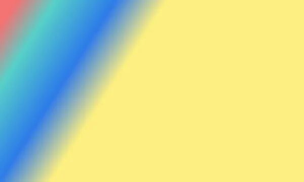 设计简单的青色 黄色和蓝色渐变画图背景非常酷 — 图库照片