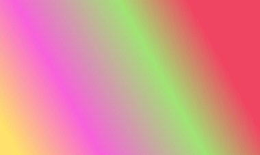 Basit yeşil, kırmızı, sarı ve pembe gradyan arkaplan tasarımı çok havalı