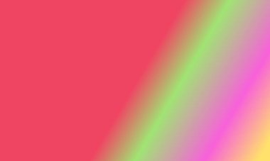 Basit yeşil, kırmızı, sarı ve pembe gradyan arkaplan tasarımı çok havalı