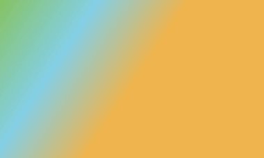 Basit yeşil, sarı ve mavi gradyan renk çizimi arka planı tasarla.